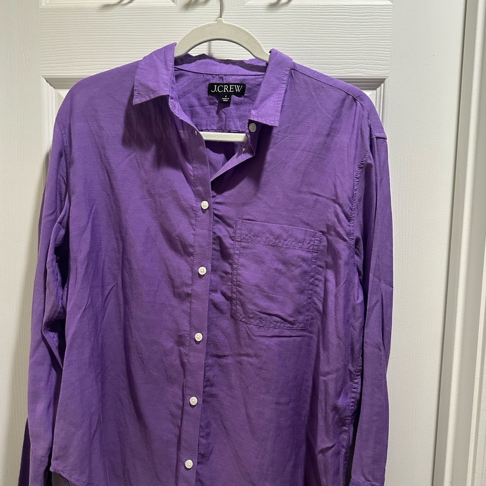 J. Crew Women’s Purple Button-Down Shirt